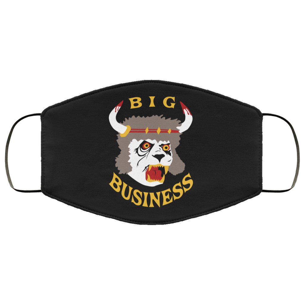 Big Business Official Merch Horns Face Mask
