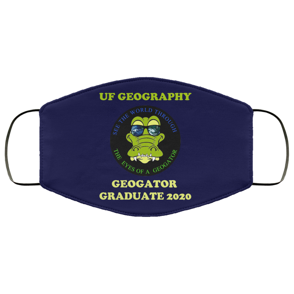 The UF Geography Seniors Geogator Graduate 2020 Face Mask