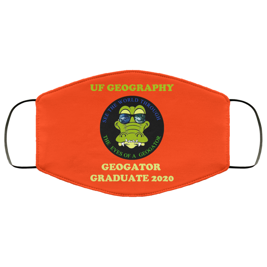 The UF Geography Seniors Geogator Graduate 2020 Face Mask