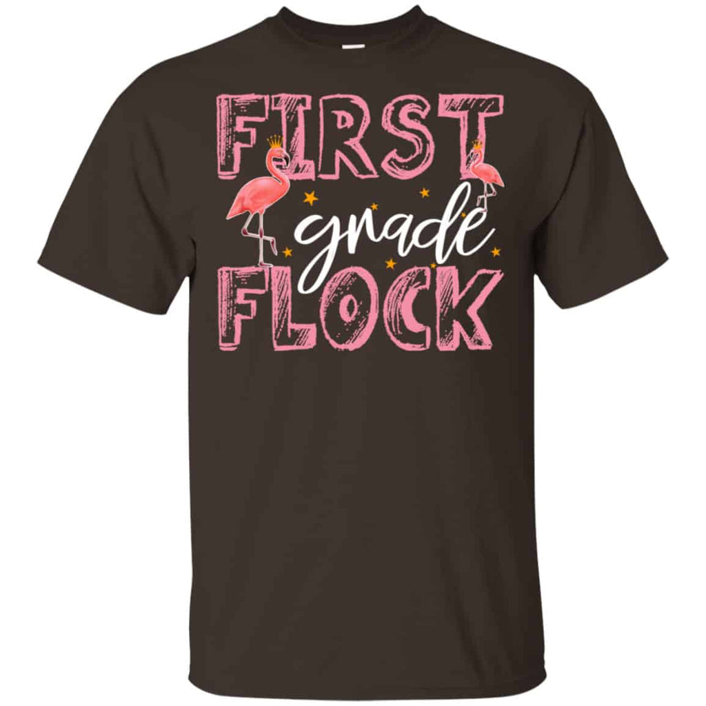 First Grade Flock Flamingo Shirt, Hoodie, Tank