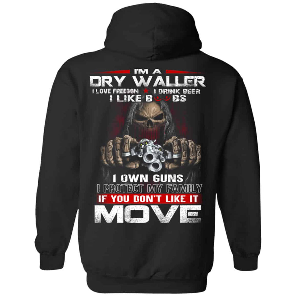 I’m A Dry Waller I Love Freedom I Drink Beer I Like Boobs Shirt, Hoodie, Tank