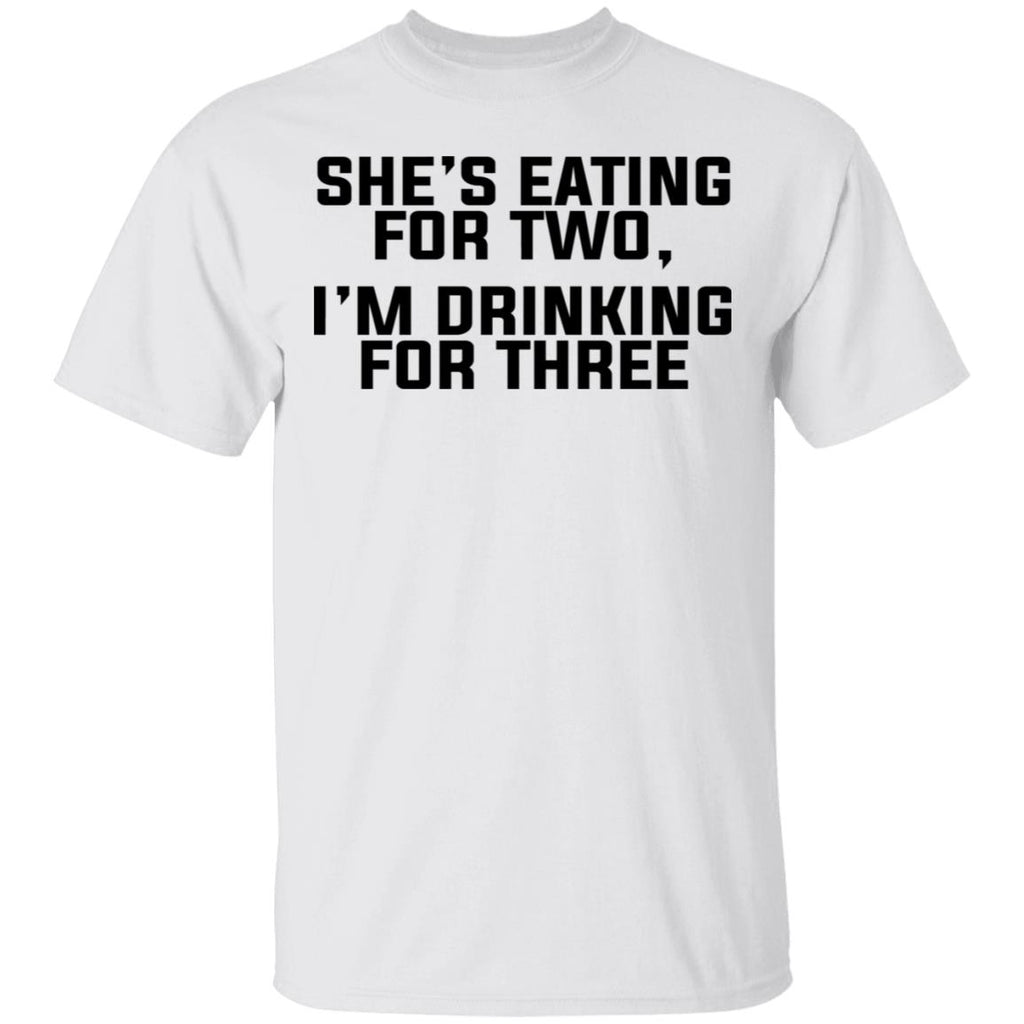 She’s Eating For Two I’m Drinking For Three Shirt, Hoodie, Tank