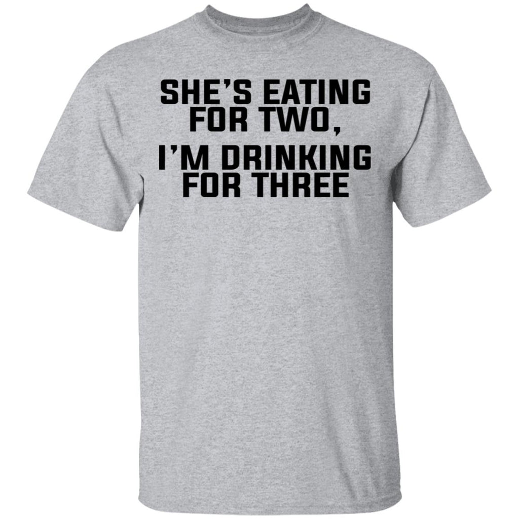 She’s Eating For Two I’m Drinking For Three Shirt, Hoodie, Tank