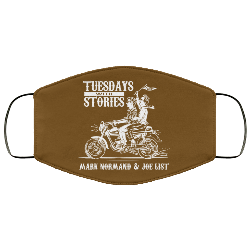 Tuesdays With Stories Mark Normand & Joe List Face Mask