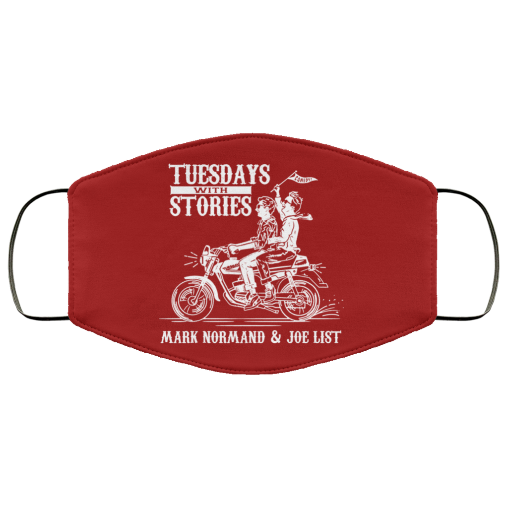 Tuesdays With Stories Mark Normand & Joe List Face Mask