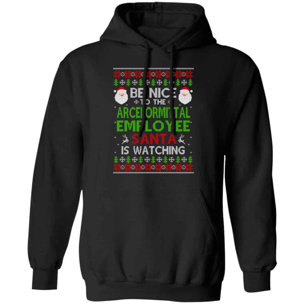 Be Nice To The ArcelorMittal Employee Santa Is Watching Christmas Sweater, Shirt, Hoodie