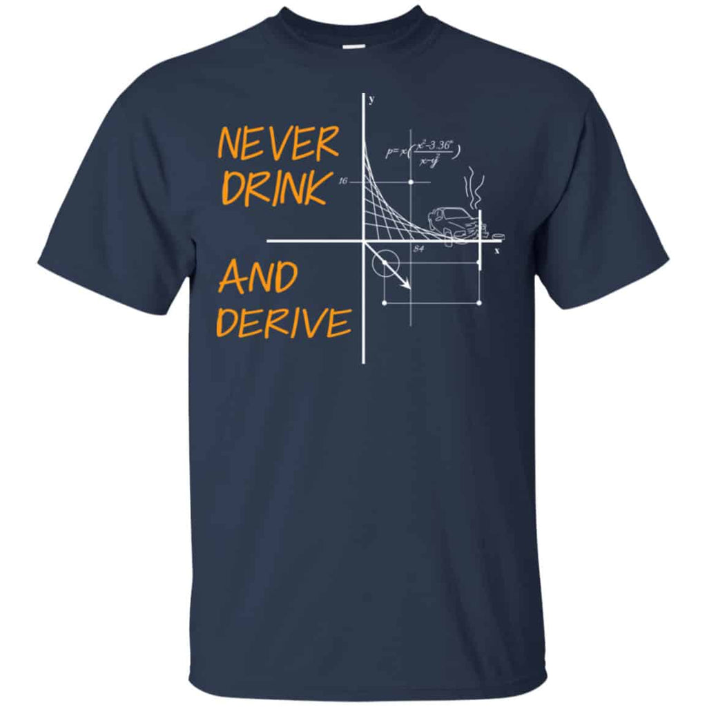 Never Drink And Derive Math Shirt, Hoodie, Tank