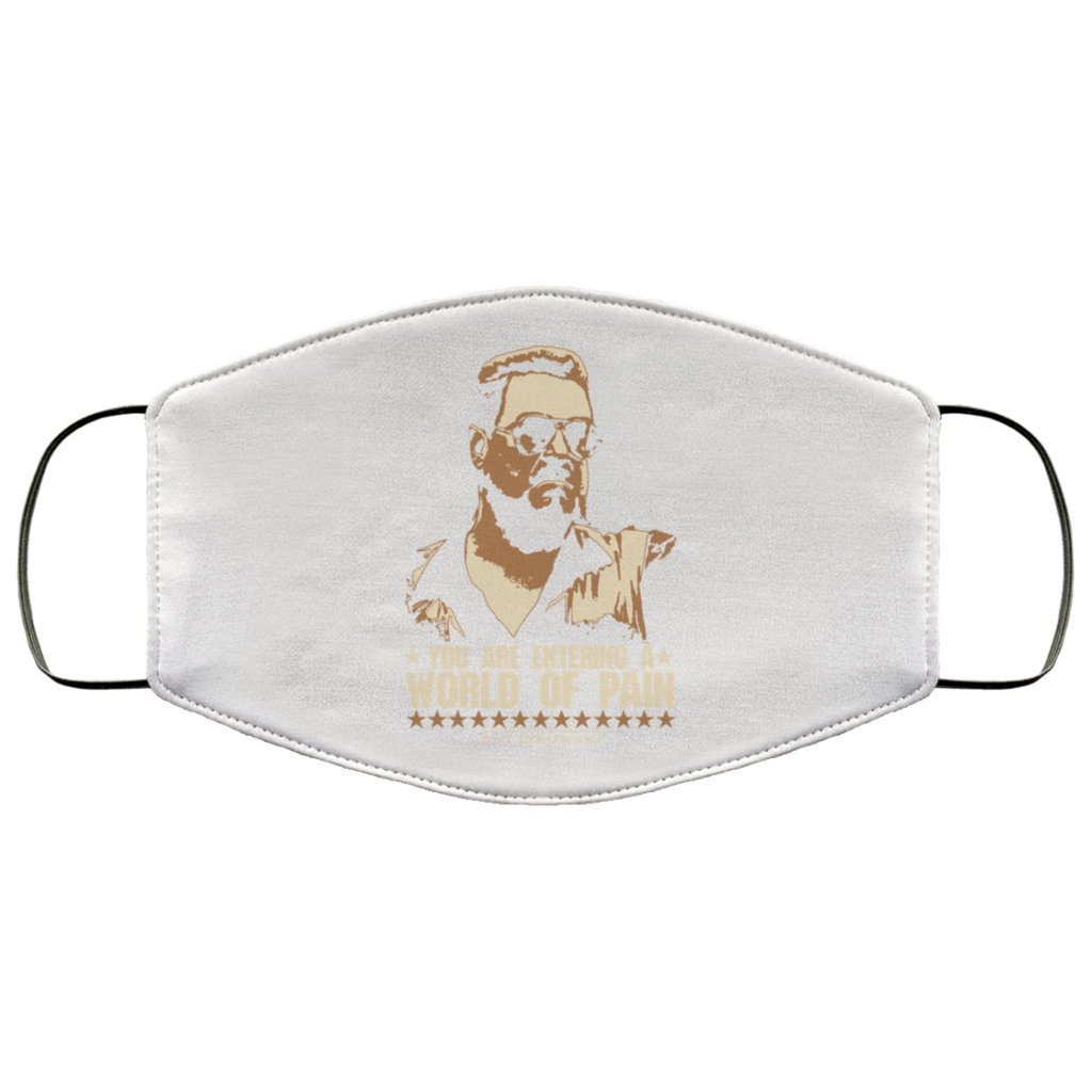 The Big Lebowski You Are Entering A World Of Pain Face Mask