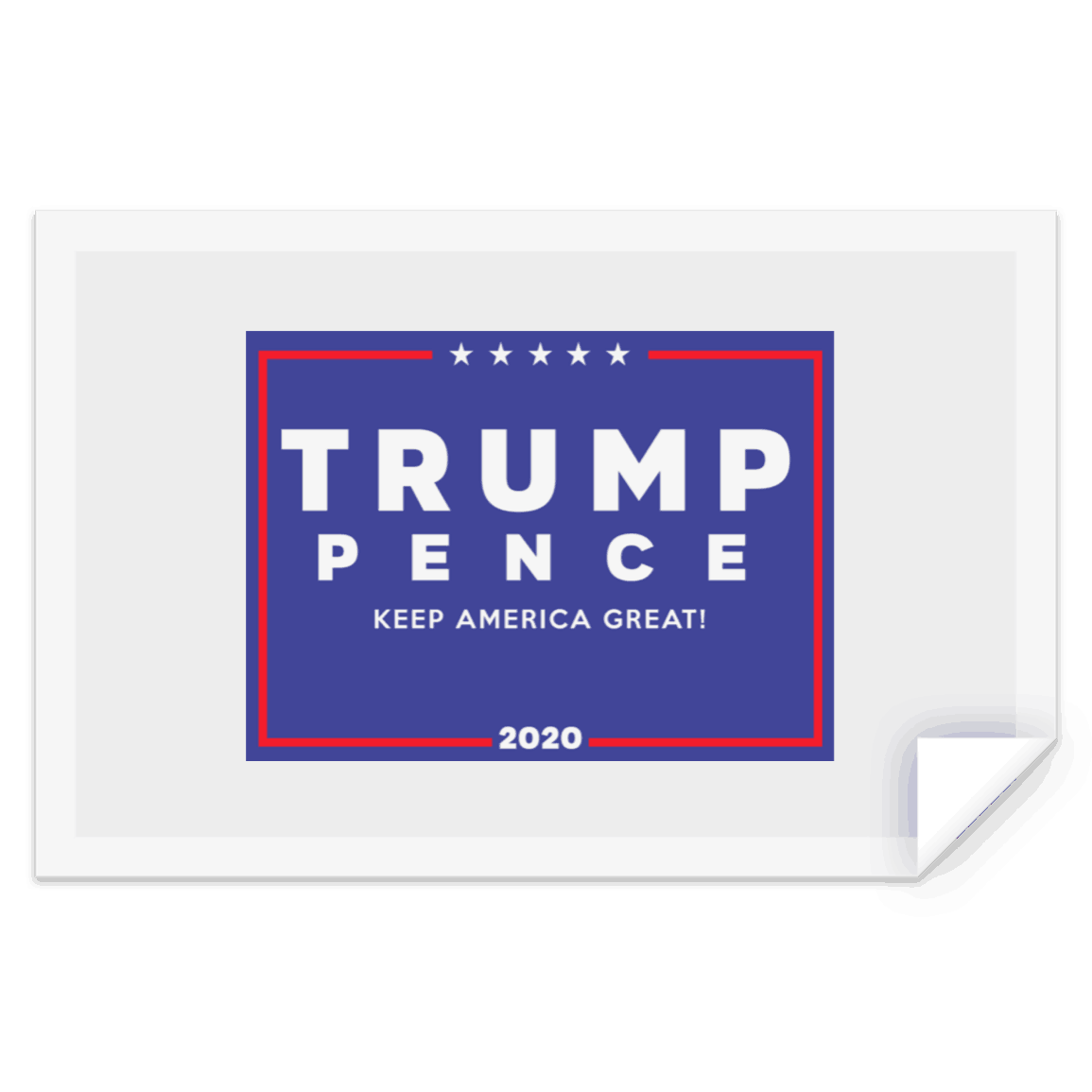 Trump-Pence 2020 Yard Sign Sticker