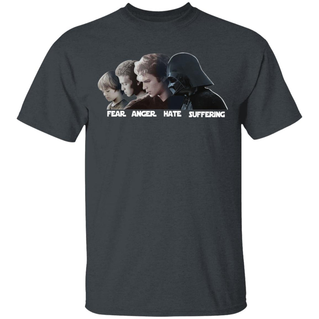 Fear Anger Hate Suffering Shirt, Hoodie, Tank