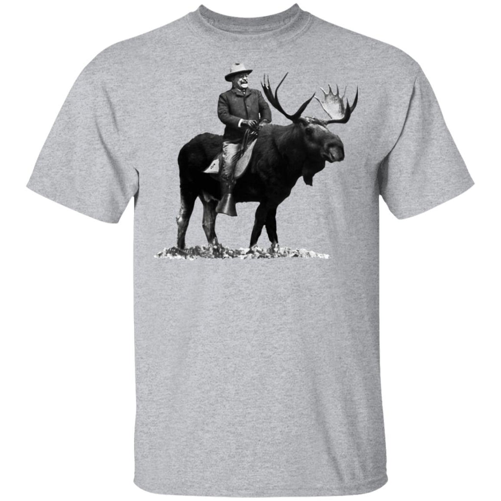 Teddy Roosevelt Riding A Bull Moose Shirt, Hoodie, Tank