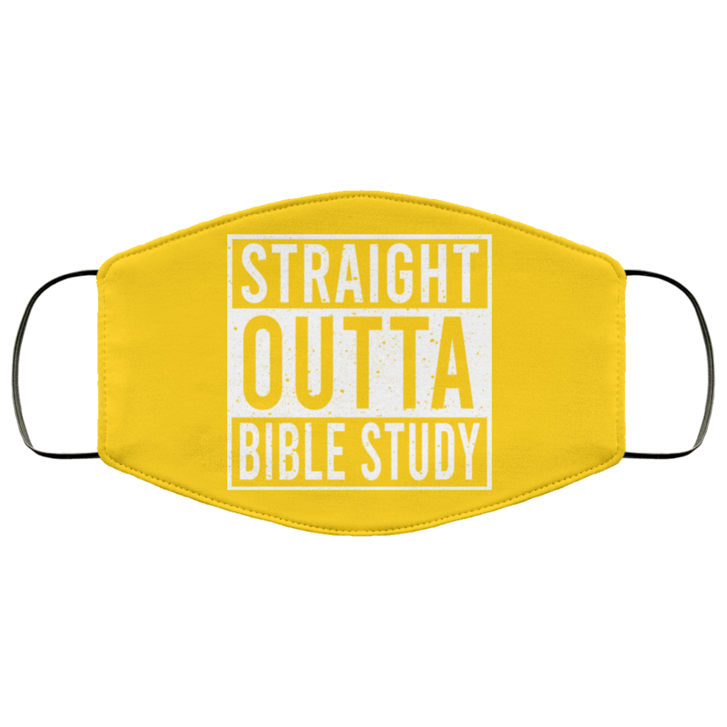 Straight Outta Bible Study Face Mask