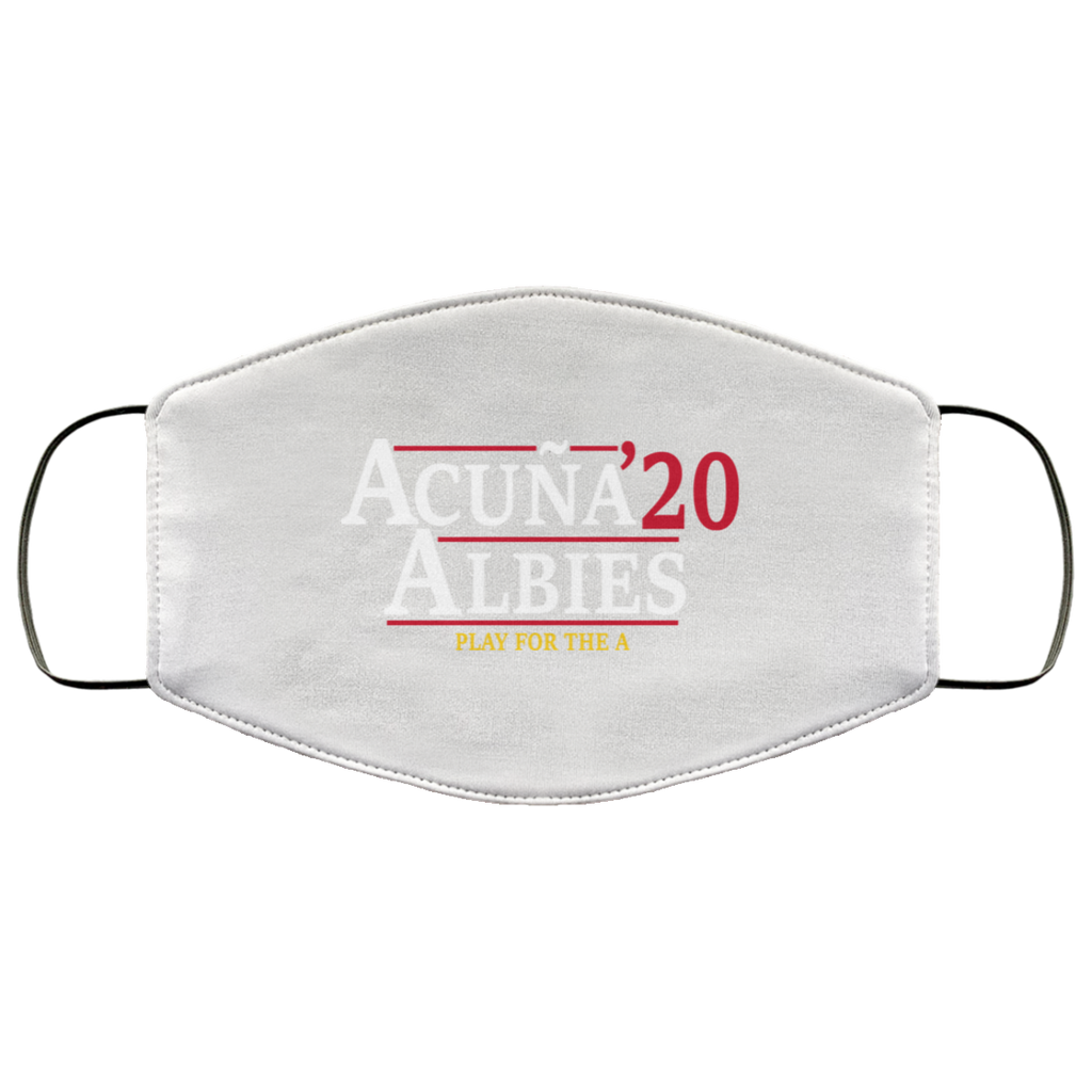 Acuna Albies 2020 Play For The A Face Mask