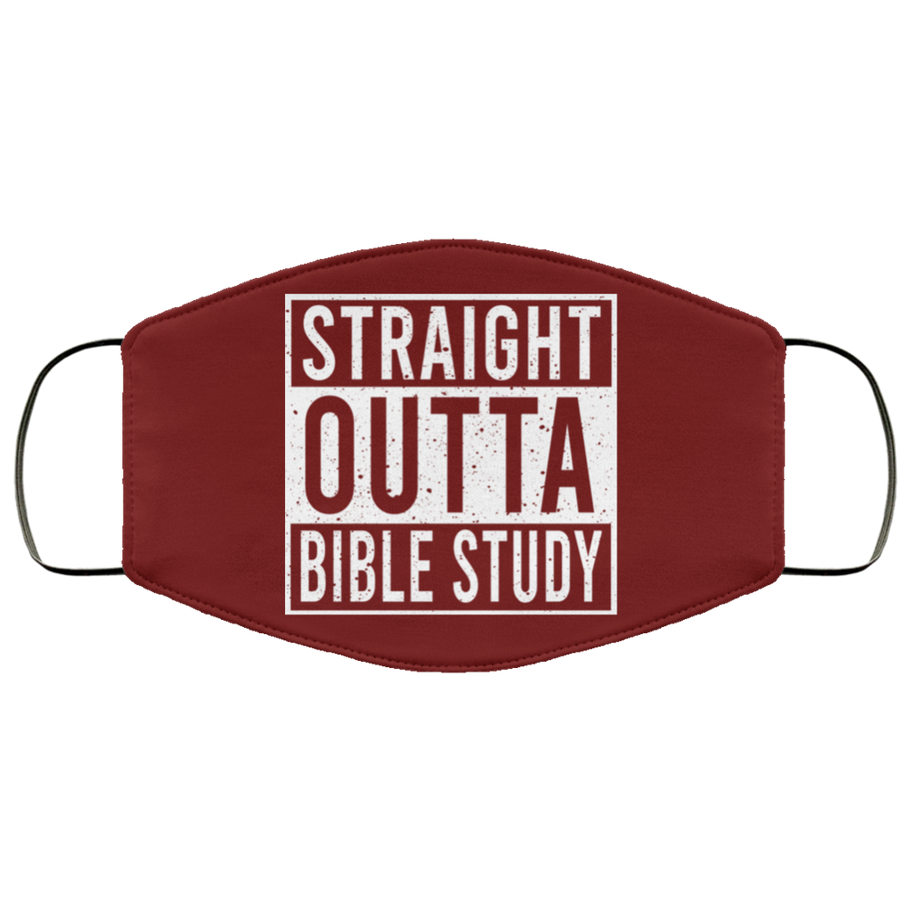 Straight Outta Bible Study Face Mask