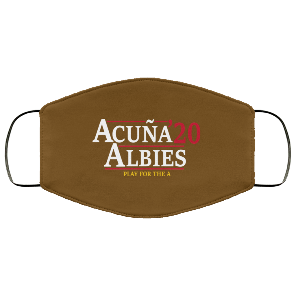 Acuna Albies 2020 Play For The A Face Mask