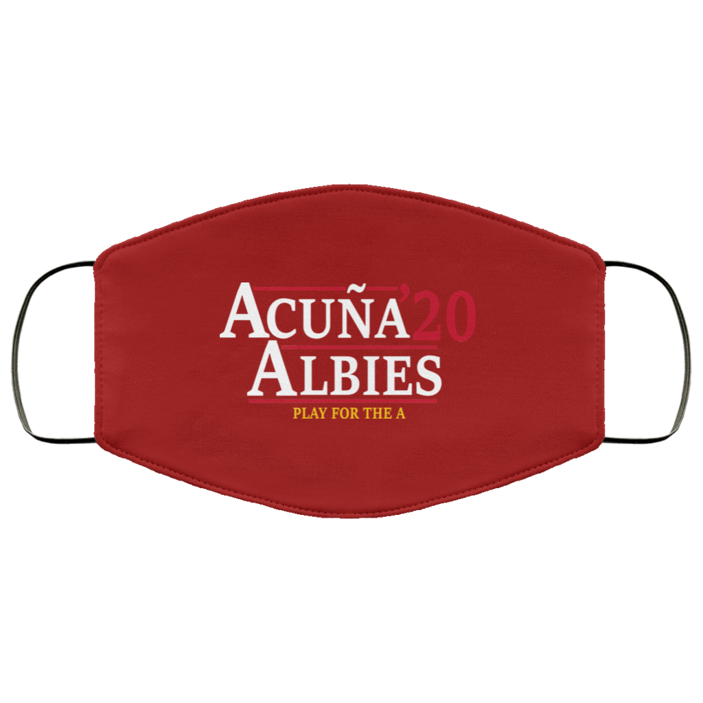 Acuna Albies 2020 Play For The A Face Mask