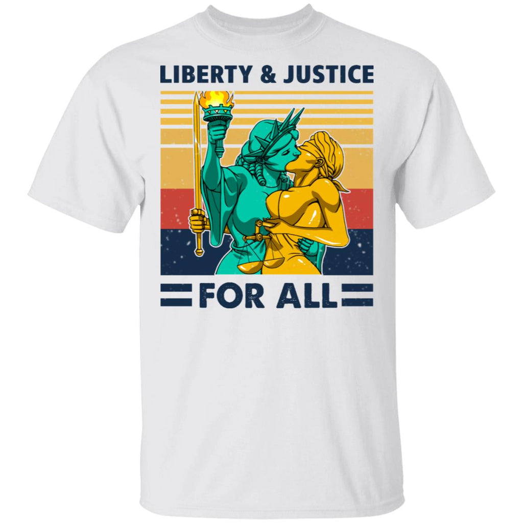 Liberty & Justice For All Vintage Shirt, Hoodie, Tank