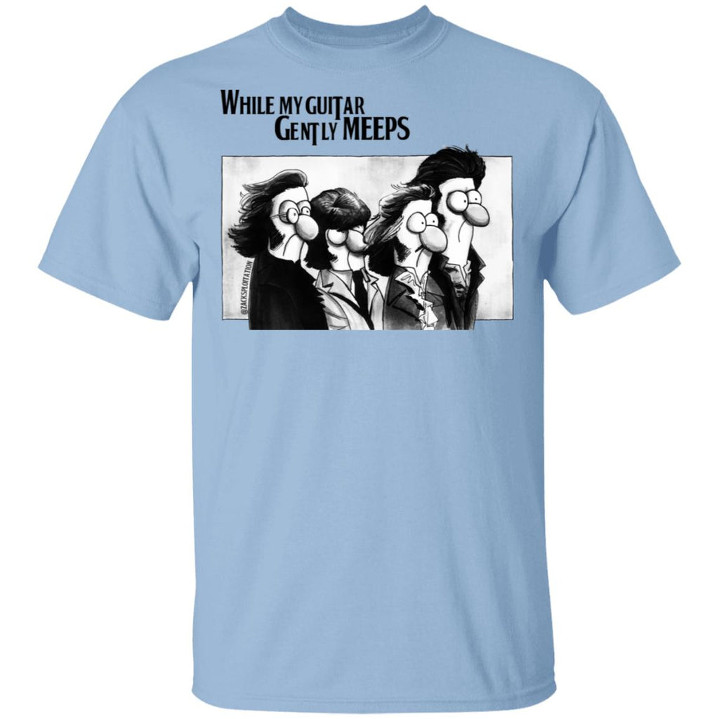 While My Guitar Gently Meeps Guitar Lovers Shirt, Hoodie, Tank