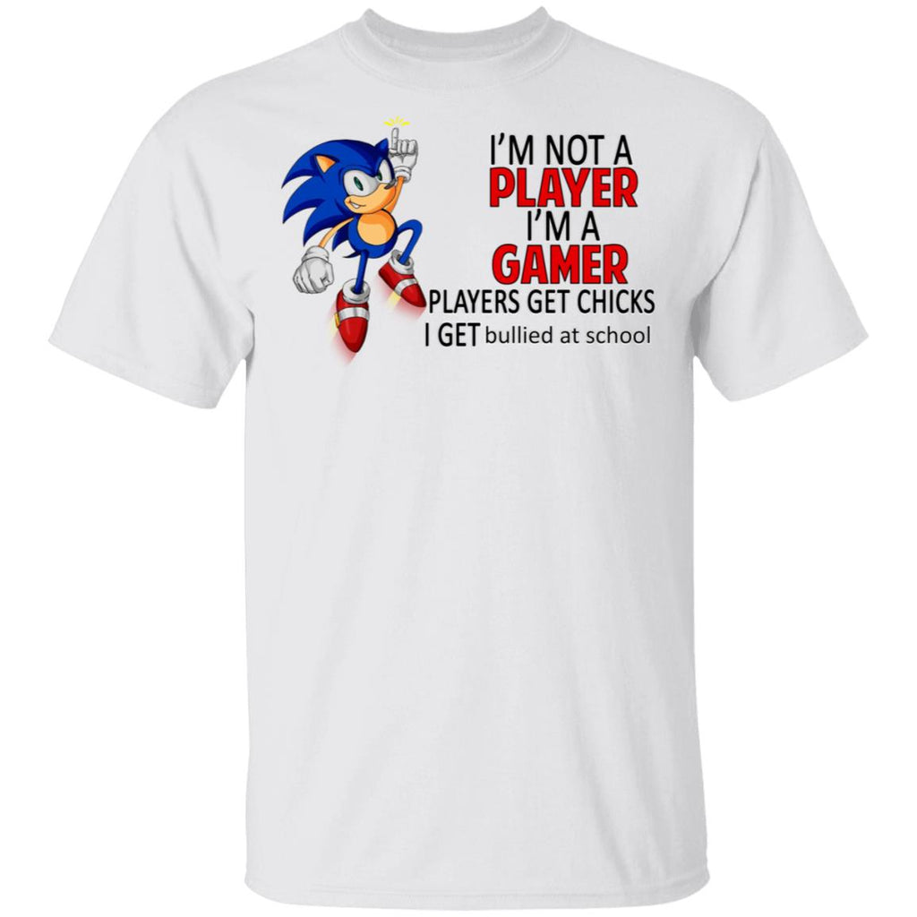 I’m Not Player I’m A Gamer Players Get Chicks I Get Bullied At School Shirt, Hoodie, Tank