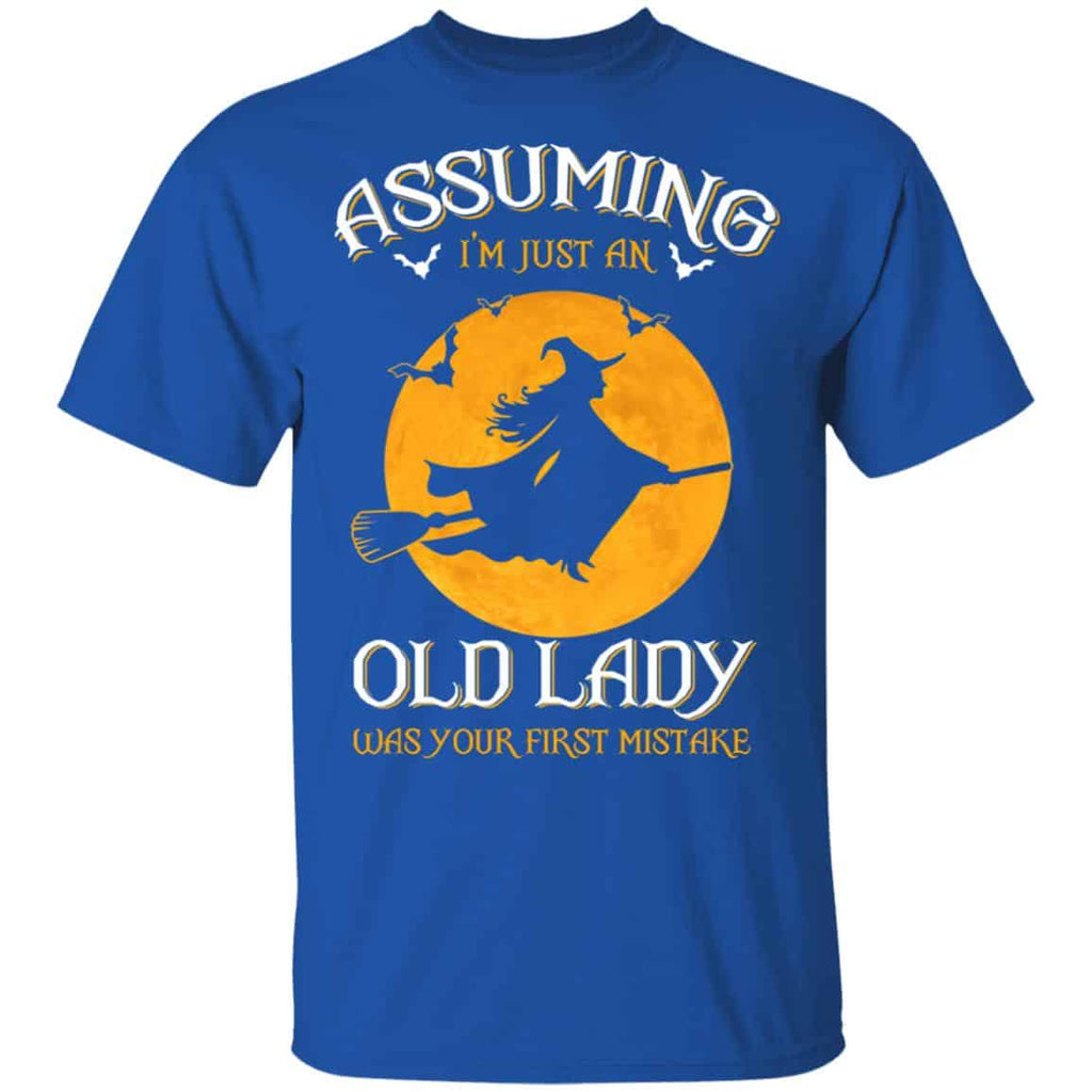 Assuming I’m Just An Old Lady Was Your First Mistake Halloween Shirt, Hoodie, Tank