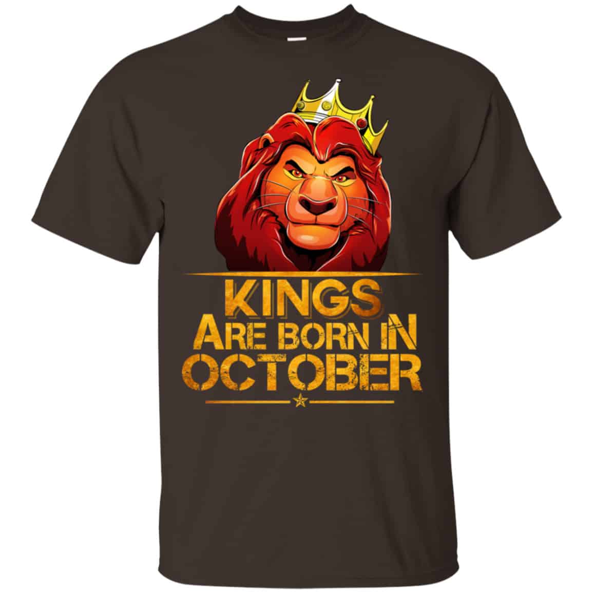 Lion King Are Born In October Shirt, Hoodie, Tank