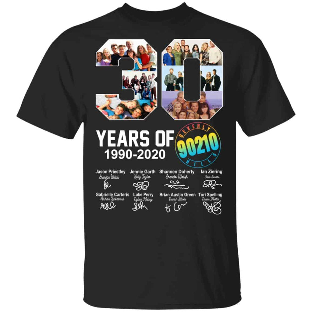 30 Years Of Beverly Hills 90210 1990 2020 Signature Shirt, Hoodie, Tank