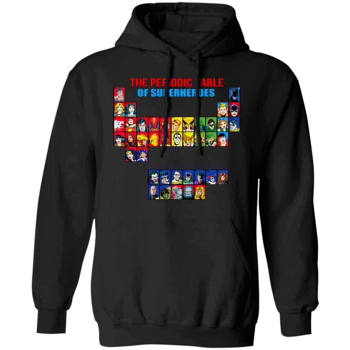 The Periodic Table Of Superheroes Shirt, Hoodie, Tank