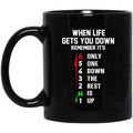 When Life Gets You Down Remember It’s Only One Down The Rest Is Up Mug
