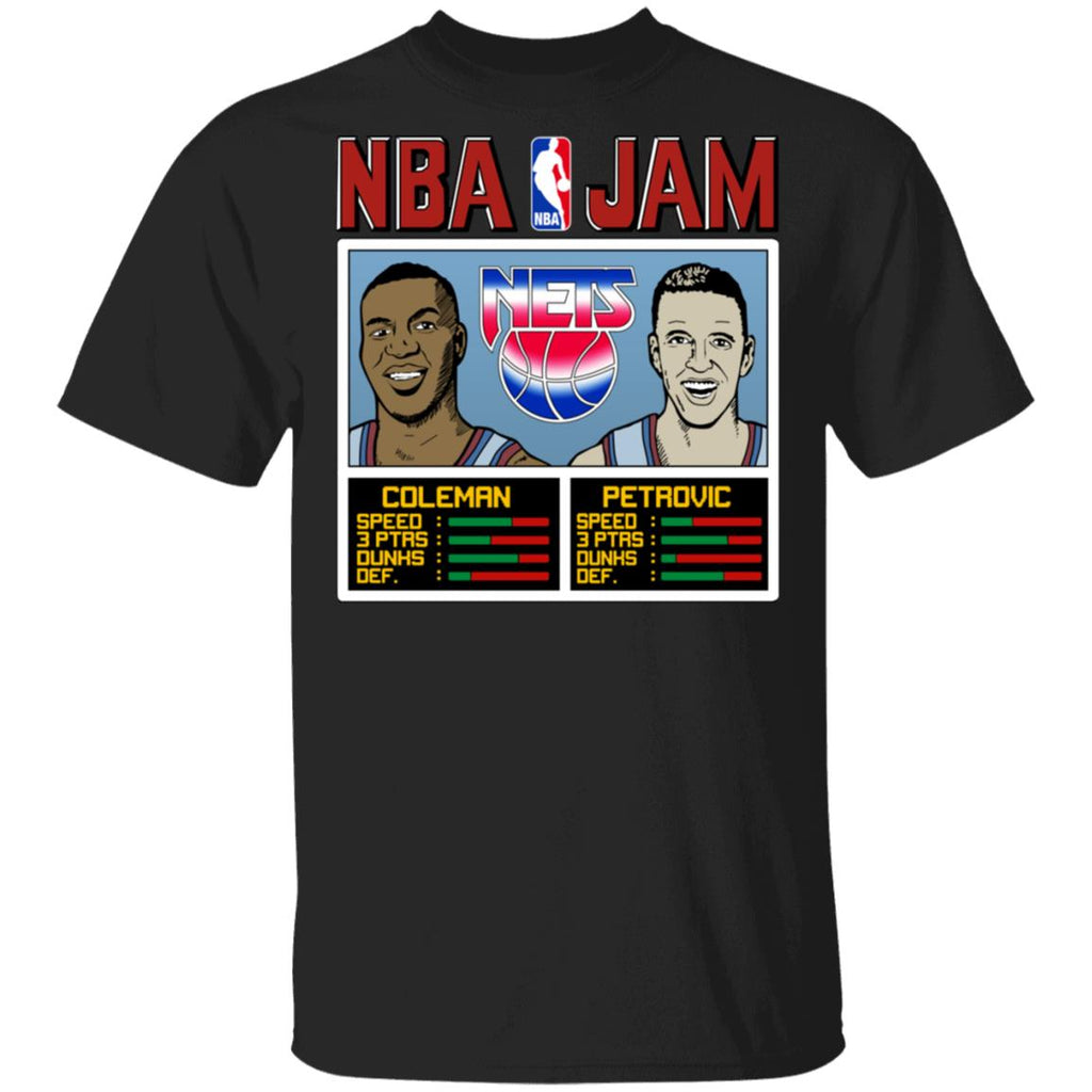 NBA Jam Nets Coleman And Petrovic Shirt, Hoodie, Tank
