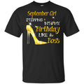 September Girl Stepping Into My Birthday Like A Boss Shirt, Hoodie, Tank