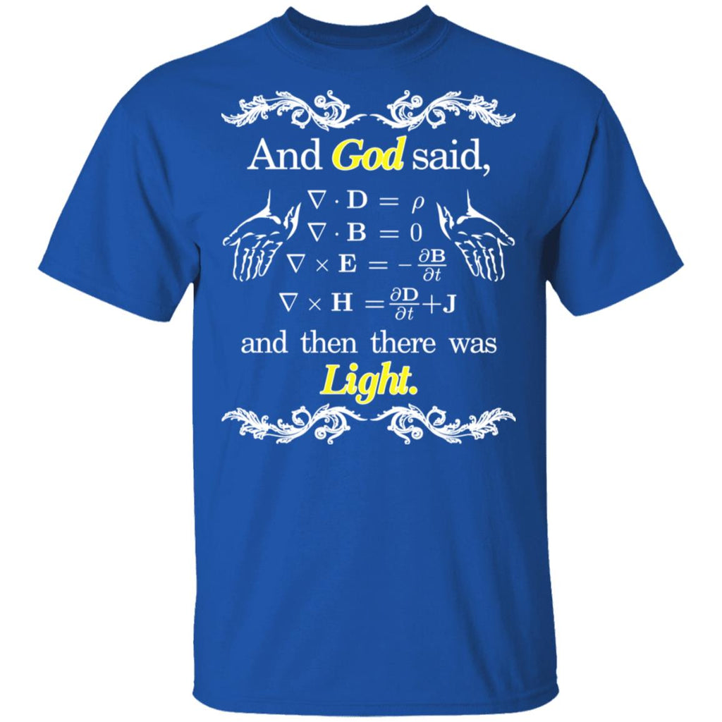 God Said Maxwell Equations Christian Physics Nerd Shirt, Hoodie, Tank