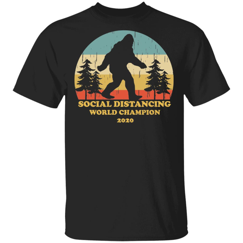 Bigfoot Social Distancing World Champion 2020 Shirt, Hoodie, Tank
