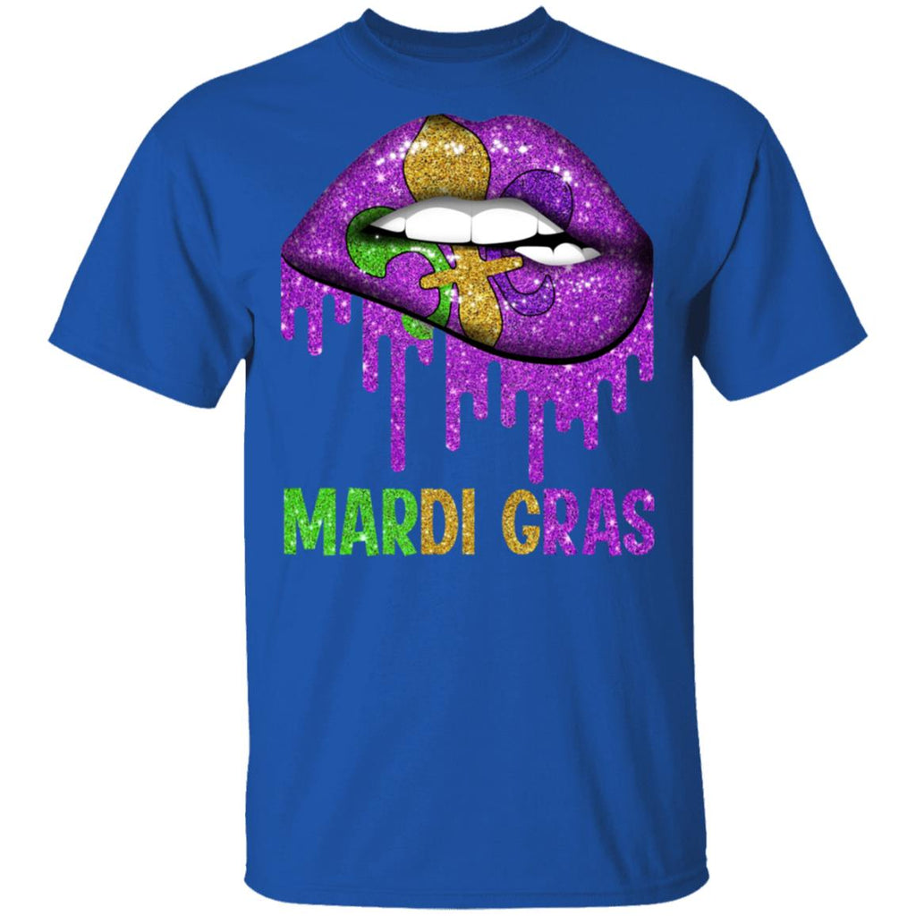 Mardi Gras Lip Biting Shirt, Hoodie, Tank