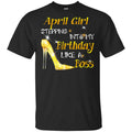 April Girl Stepping Into My Birthday Like A Boss Shirt, Hoodie, Tank