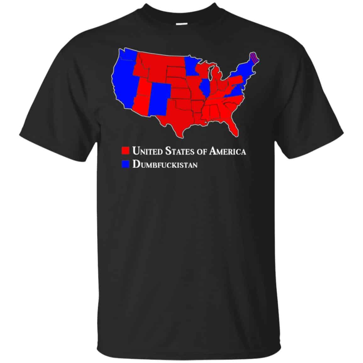 Dumbfuckistan Election Map – Republican Edition Shirt, Hoodie, Tank
