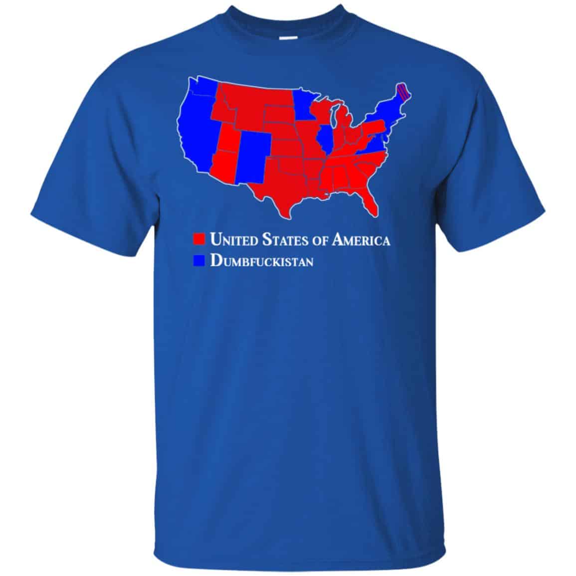 Dumbfuckistan Election Map – Republican Edition Shirt, Hoodie, Tank