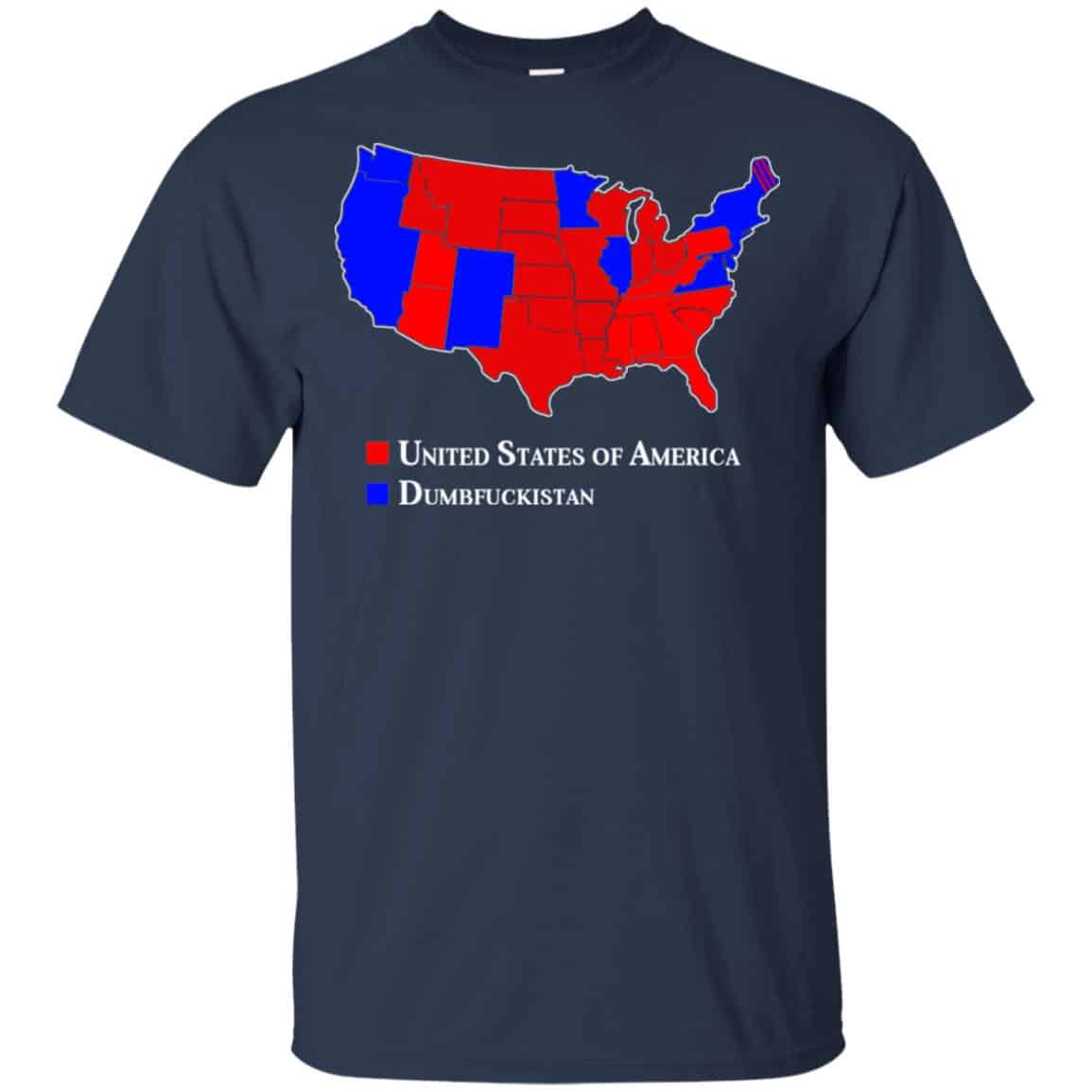 Dumbfuckistan Election Map – Republican Edition Shirt, Hoodie, Tank