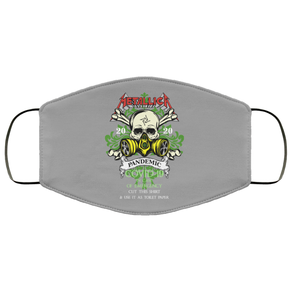 Metallica 2020 Pandemic Covid-19 In Case Of Emergency Use This Shirt As Toilet Paper Face Mask