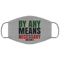 Freedom Justice Equality By Any Means Necessary Malcom X Face Mask