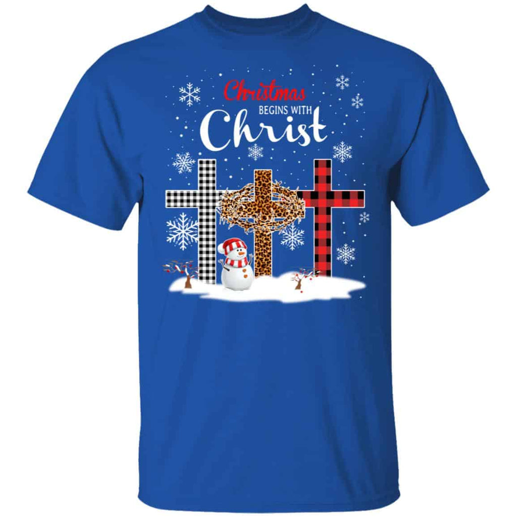 Christmas Begins With Christ Shirt, Hoodie, Tank