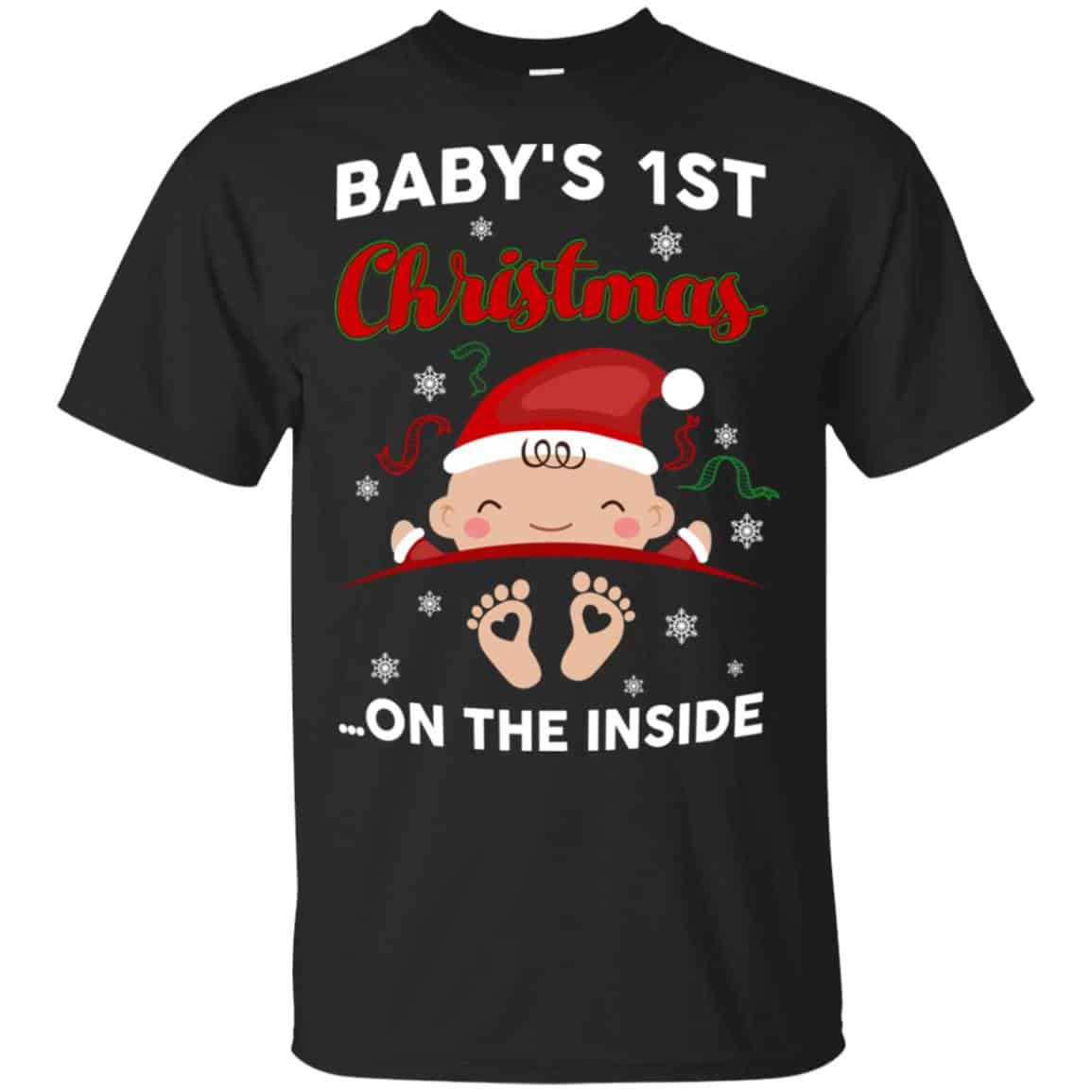 Baby’s 1st Christmas On The Inside Shirt, Hoodie, Tank