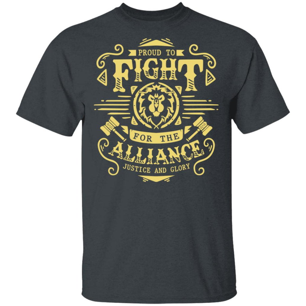 Proud To Fight For The Alliance Justice And Glory World Of Warcraft Shirt, Hoodie, Tank