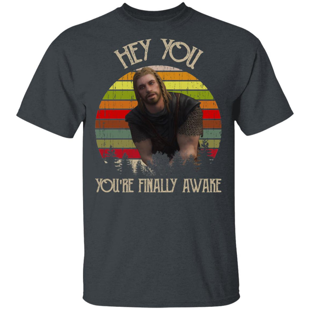 Skyrim Ralof Hey You You’re Finally Awake Shirt, Hoodie, Tank