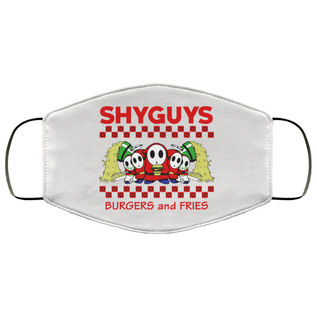 Shyguys Burgers And Fries Face Mask