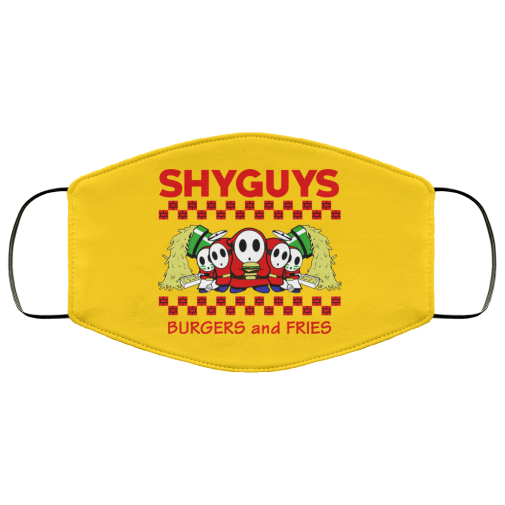 Shyguys Burgers And Fries Face Mask