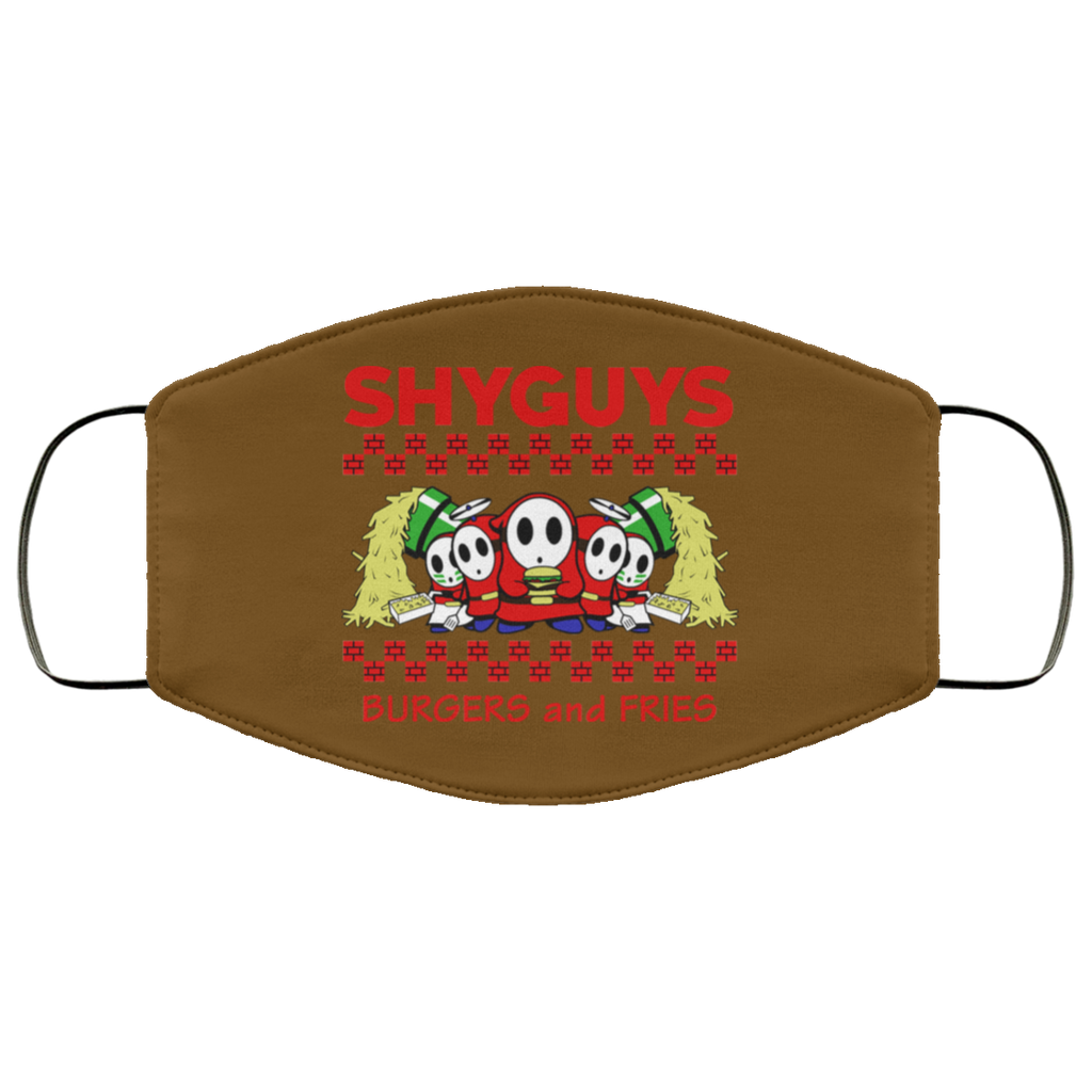 Shyguys Burgers And Fries Face Mask