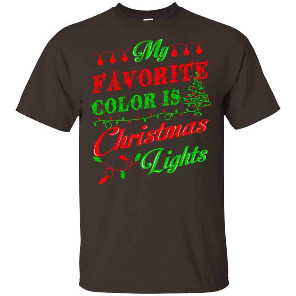 My Favorite Color Is Christmas Light Xmas T-Shirts, Hoodie, Sweater