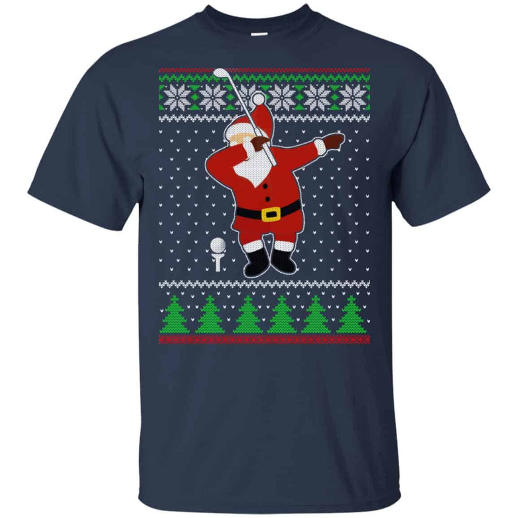 Dabbing Santa Golf Ugly Christmas Sweater, T-Shirts, Hoodie