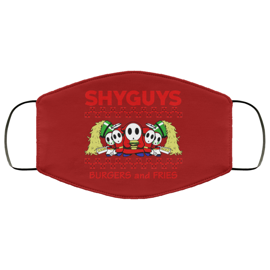 Shyguys Burgers And Fries Face Mask