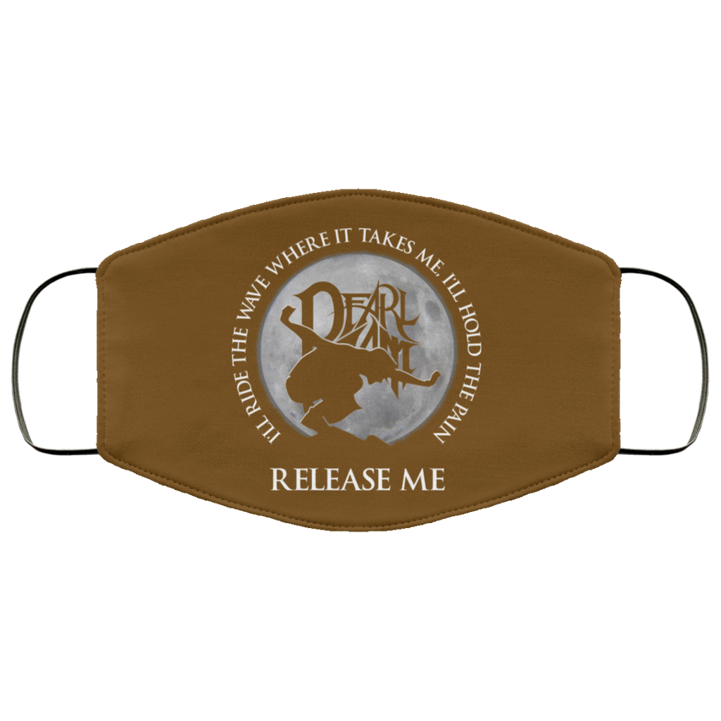 I’ll Ride The Wave Where It Takes Me I’ll Hold The Pain Release Me Pearl Jam Face Mask